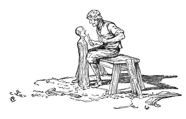 ÔNG GEPPETTO BẮT ĐẦU ĐẼO CHÚ RỐI CỦA MÌNH