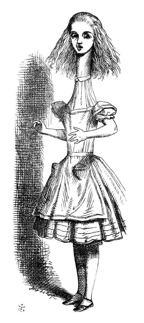 Alice bị kéo dài lên