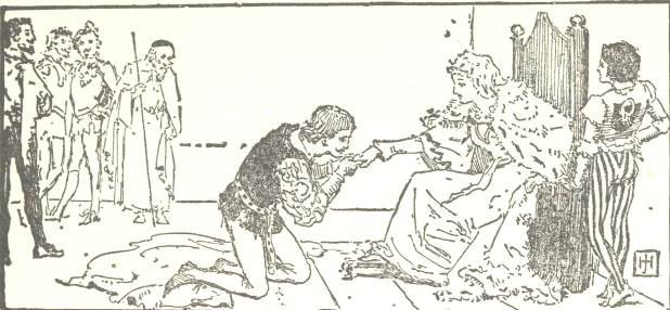 Hoàng tử cúi hôn tay công chúa