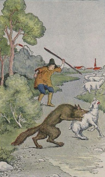 CẬU BÉ CHĂN CỪU VÀ CHÓ SÓI