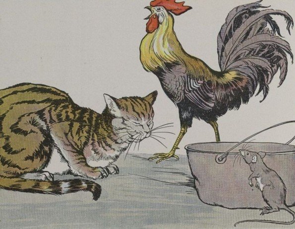 MÈO, GÀ TRỐNG VÀ CHUỘT CON