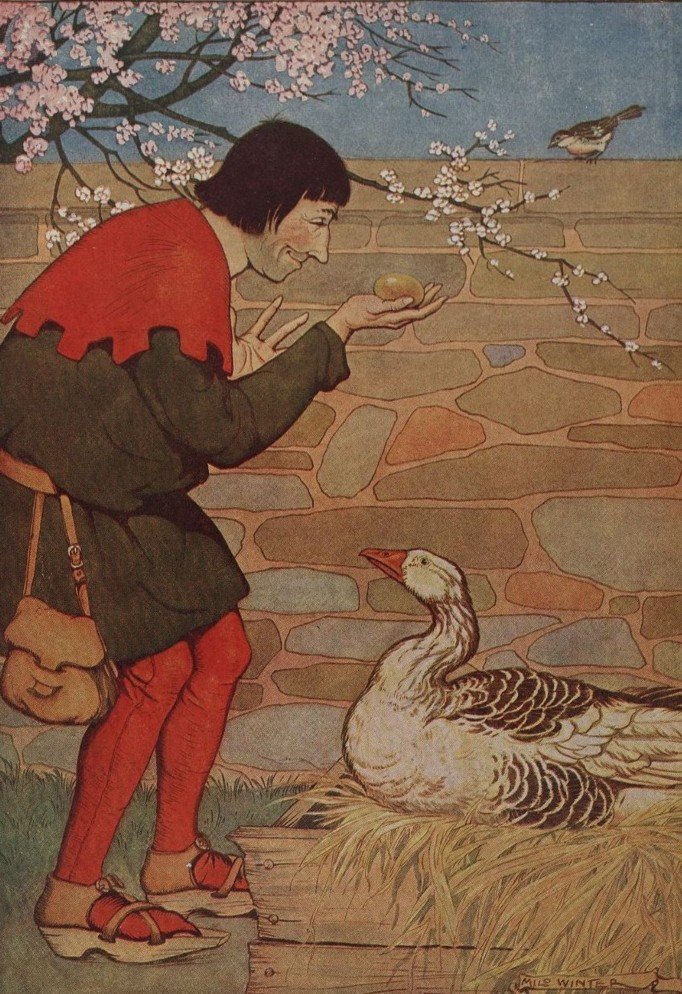CON NGỖNG VÀ TRỨNG VÀNG
